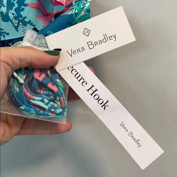 NWT Vera Bradley XL seascape coral beachy flutter sleeve full coverage swim top - Picture 2 of 6